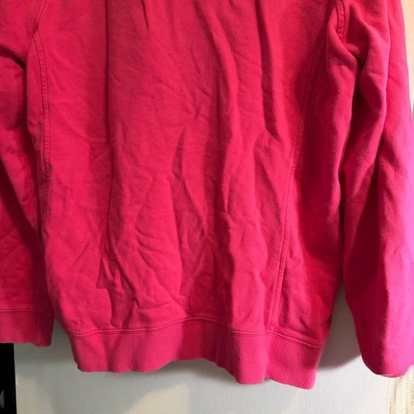 Vineyard Vines Pink Quarter Zip Pullover Women’s Large Blue Whale Logo Preppy - Picture 6 of 11